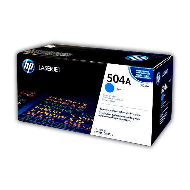 Cartucho de Toner HP CE251A Cyan 504A