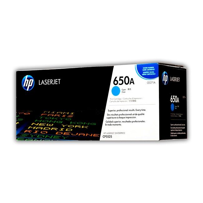 Cartucho de Toner HP CE271A Cyan 650A