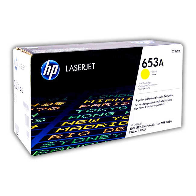 Cartucho de Toner HP CF322A Yellow 653A