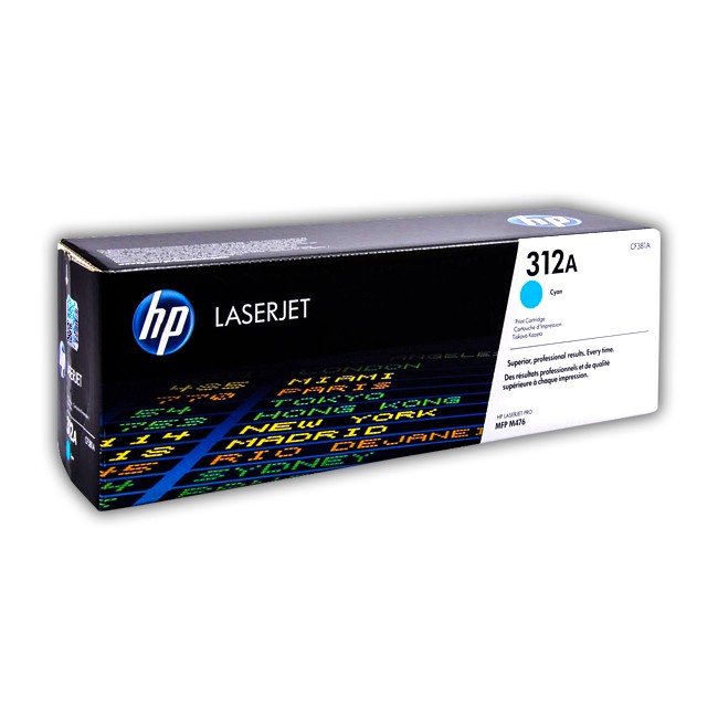 Cartucho de Toner HP CF381A Cyan 312A Original