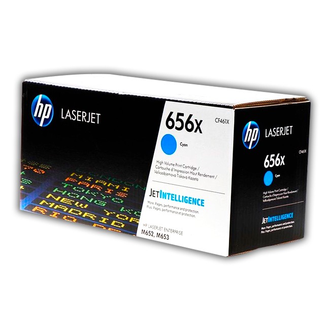 Cartucho de Toner HP CF461X Cyan 656X Original