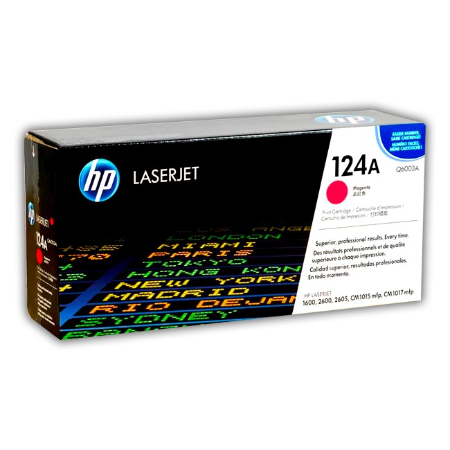 Cartucho de Toner HP Q6003A Magenta 124A