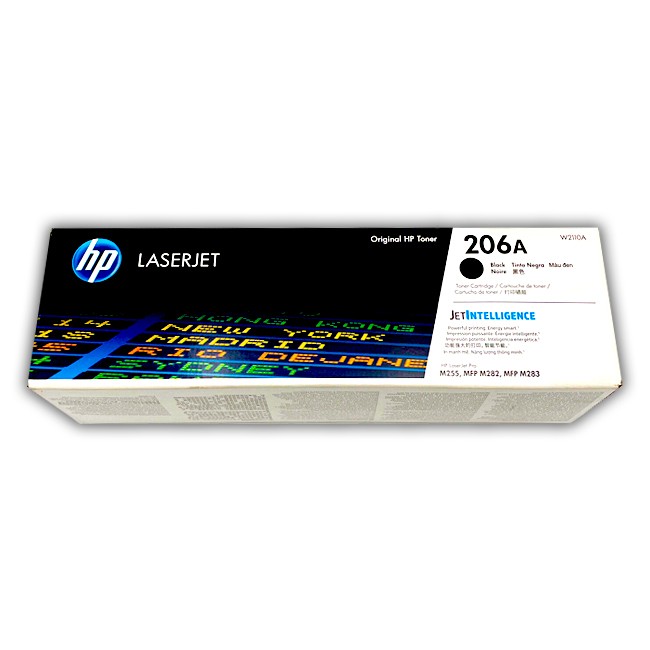 Cartucho de Toner HP W2110A Negro 206A