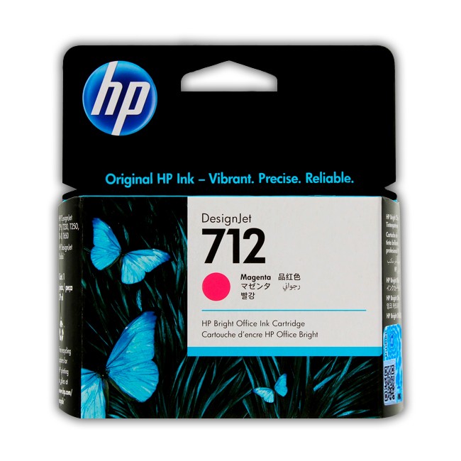 ▷Cartucho HP 712 Magenta 【3ed68a Designjet T230 Tinta】