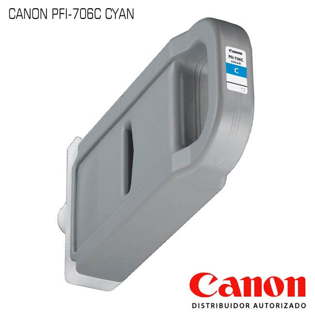 Cartucho de Tinta Canon PFI-706C Cyan
