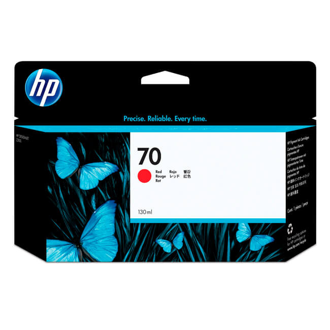 Tinta HP 70 original C9456A Red