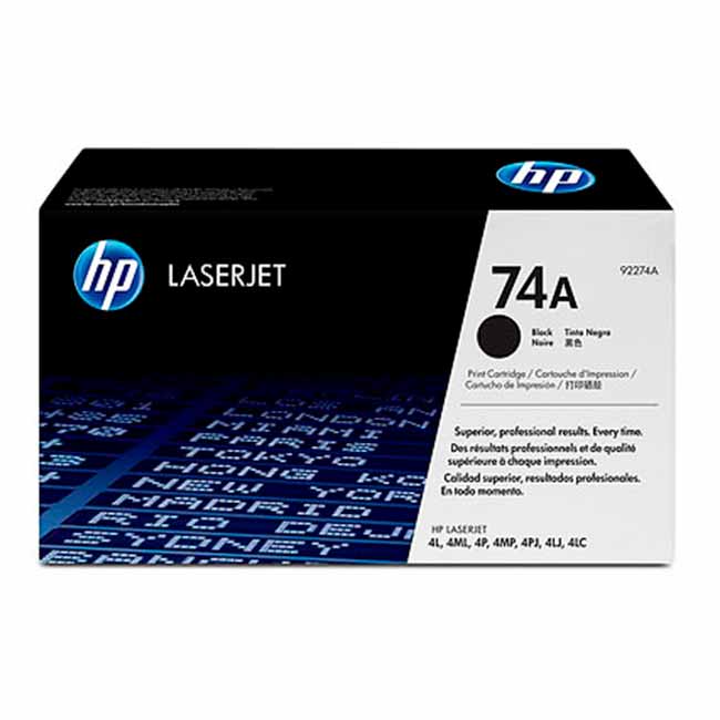 Tóner HP 74A original 92274A negro