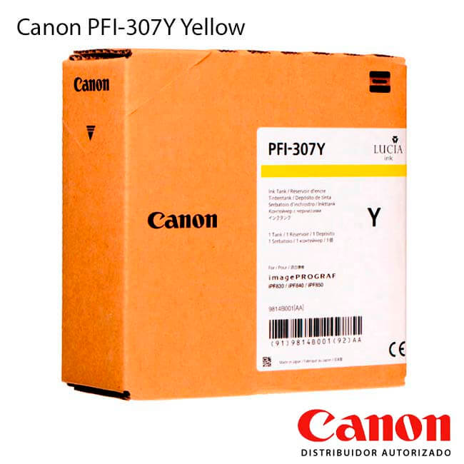 Cartucho de Tinta Canon PFI-307Y Yellow