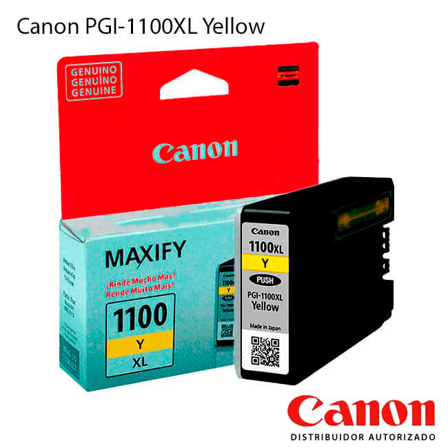 Cartucho de Tinta Canon PGI-1100XL alta capacidad Yellow