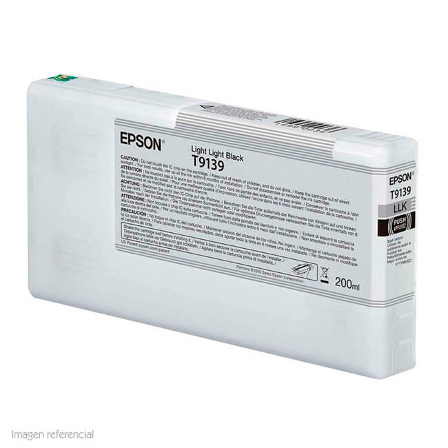 Tinta Epson T9139 original T913900 Negro Claro Claro