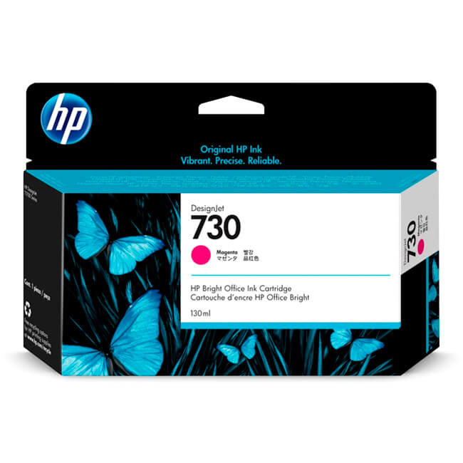 Tinta HP 730 original P2V63A Magenta