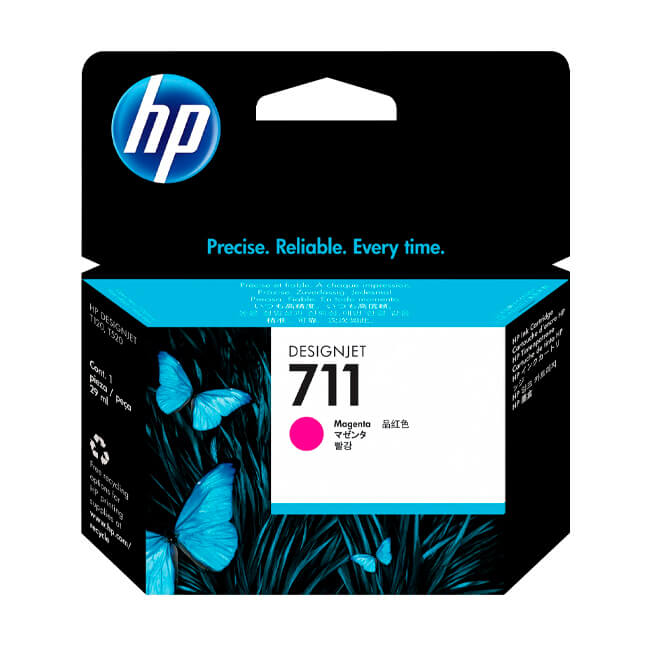 Tinta HP 711 original CZ131A Magenta Dgj