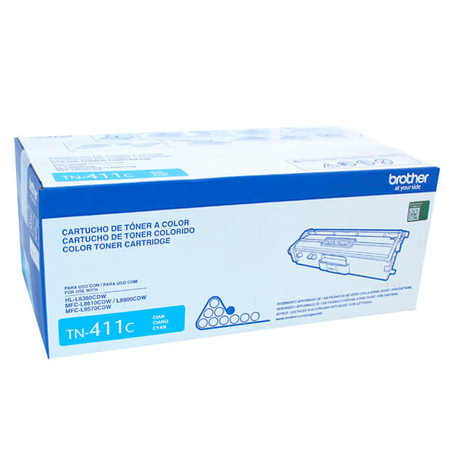 Toner Brother TN-411C Cyan Al Mejor Precio Original