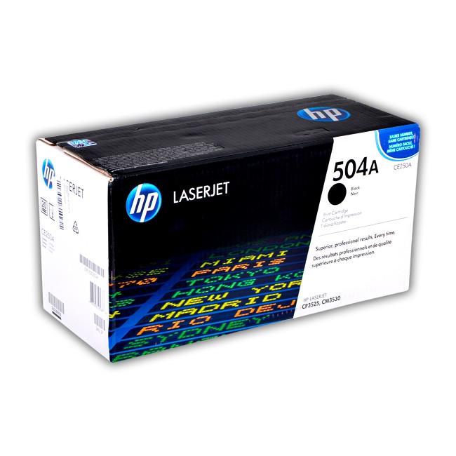 Toner HP Laserjet CE250A Negro 504A Original